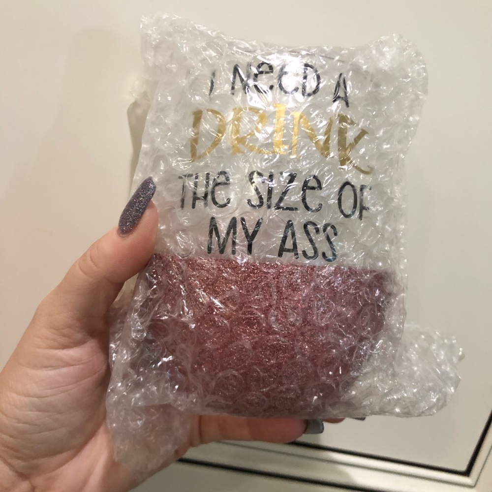 New in Wrap Stemless Wine Glass